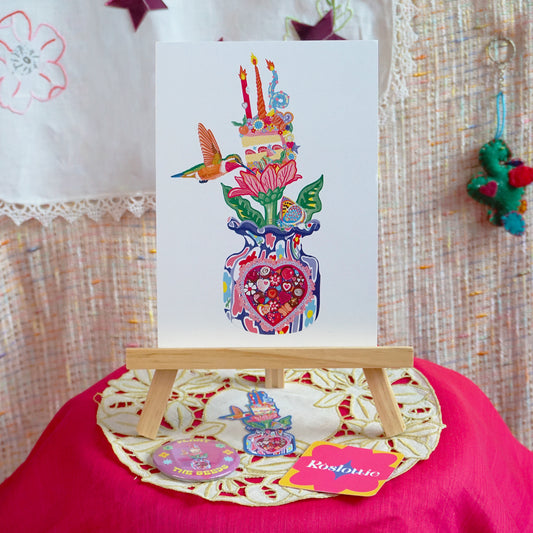 Cake Flower A5 Print