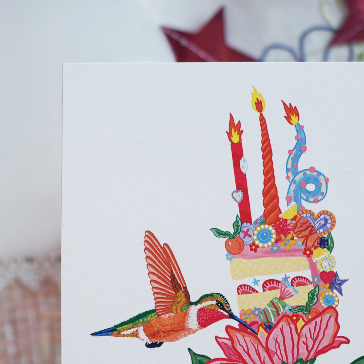 Cake Flower A5 Print