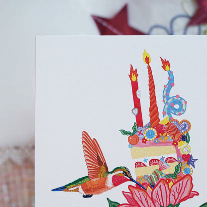 Cake Flower A5 Print