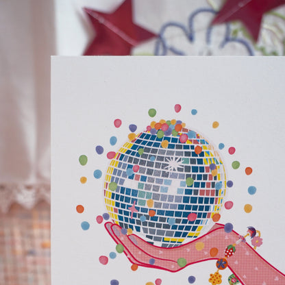 Disco Hand A5 Print