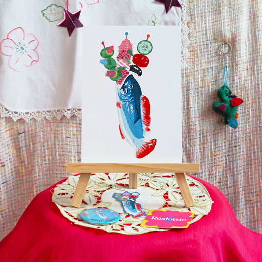 Fish Cocktail A5 Print