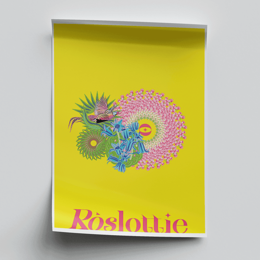 Geofloral Pheasant Print