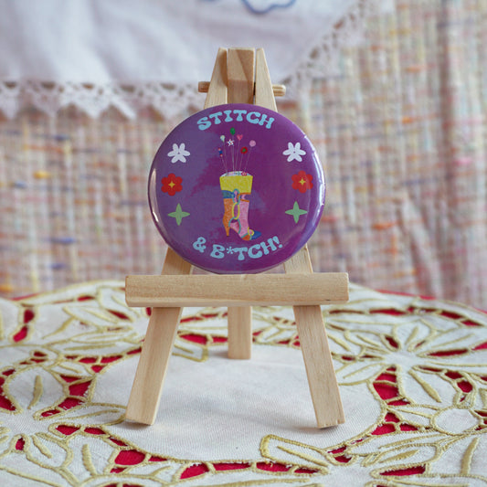 Stitch & B*tch Badge